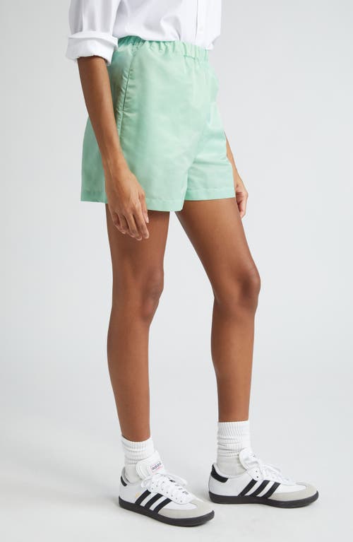 Shop Sporty And Rich Sporty & Rich Good Health Shorts In Thyme