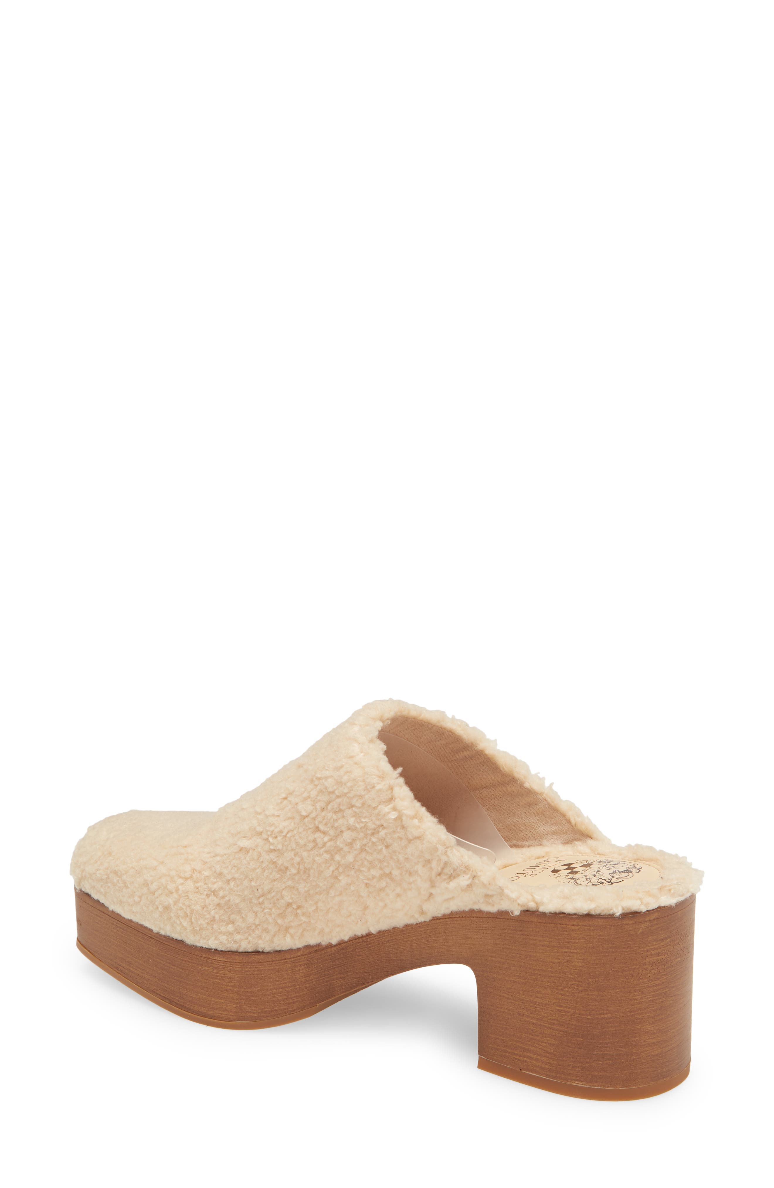 rimindel faux shearling platform mule vince camuto