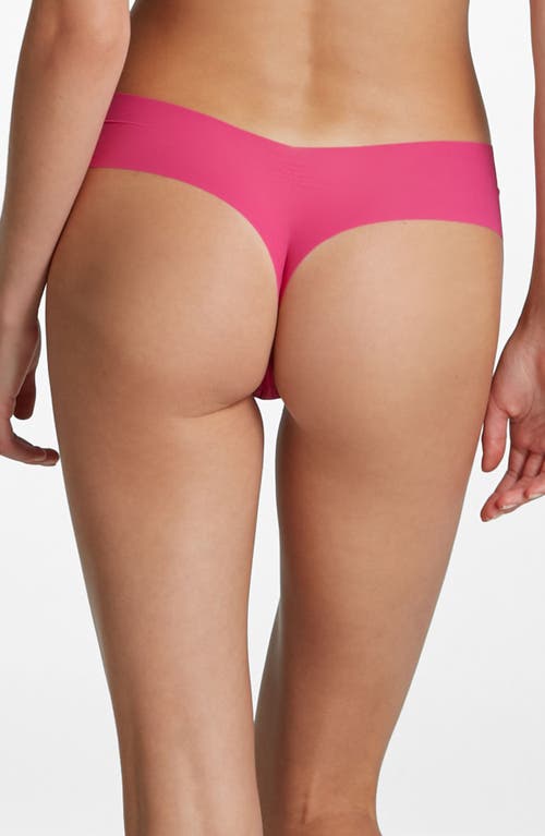 Commando Invisible Rib Thong In  Pink