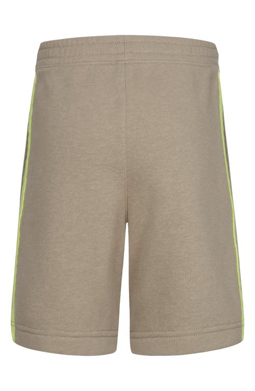 Shop Nike Kids' Leave No Trace French Terry Taping Athletic Shorts In Khaki