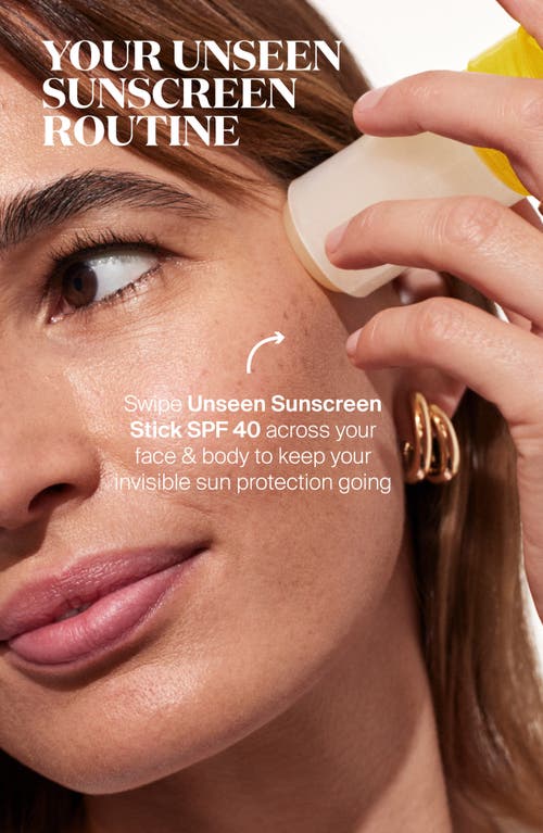 Supergoop !® Unseen Sunscreen Jumbo + Go Set $78 Value In No Color