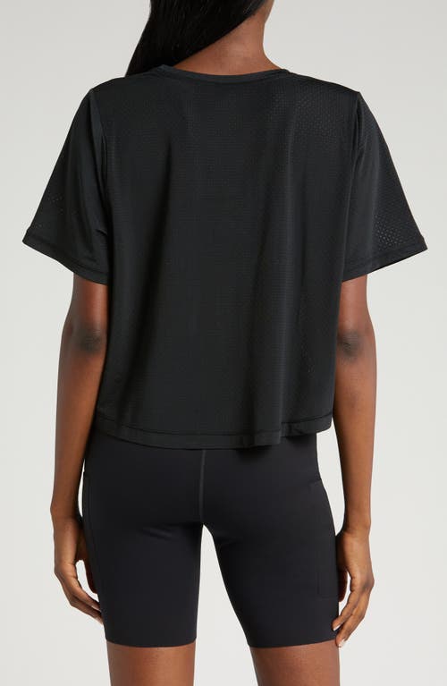 Shop Nike One Classic Breathe Dri-fit Crop Top In Black/black