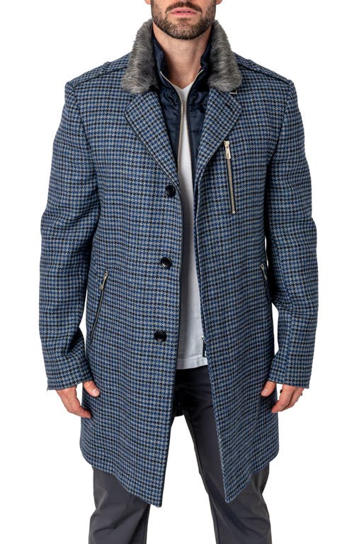 Maceoo Captain Houndstooth Peacoat with Bib Blue at Nordstrom,