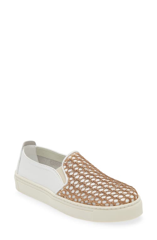 Charlie Too Slip-On Sneaker in White Cuoio