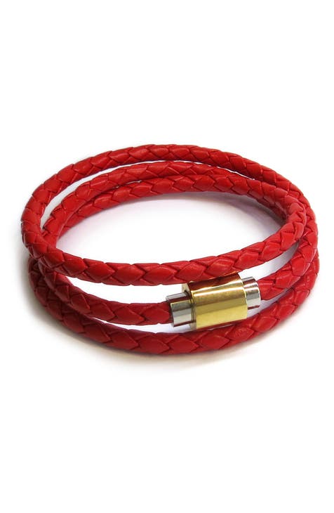 Buy Cute Bracelets for Girls, Leather Bracelets - Red Spark, Kate