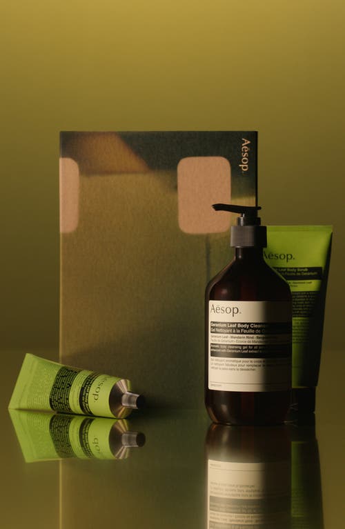 Shop Aesop Geranium Body Care Set In No Color