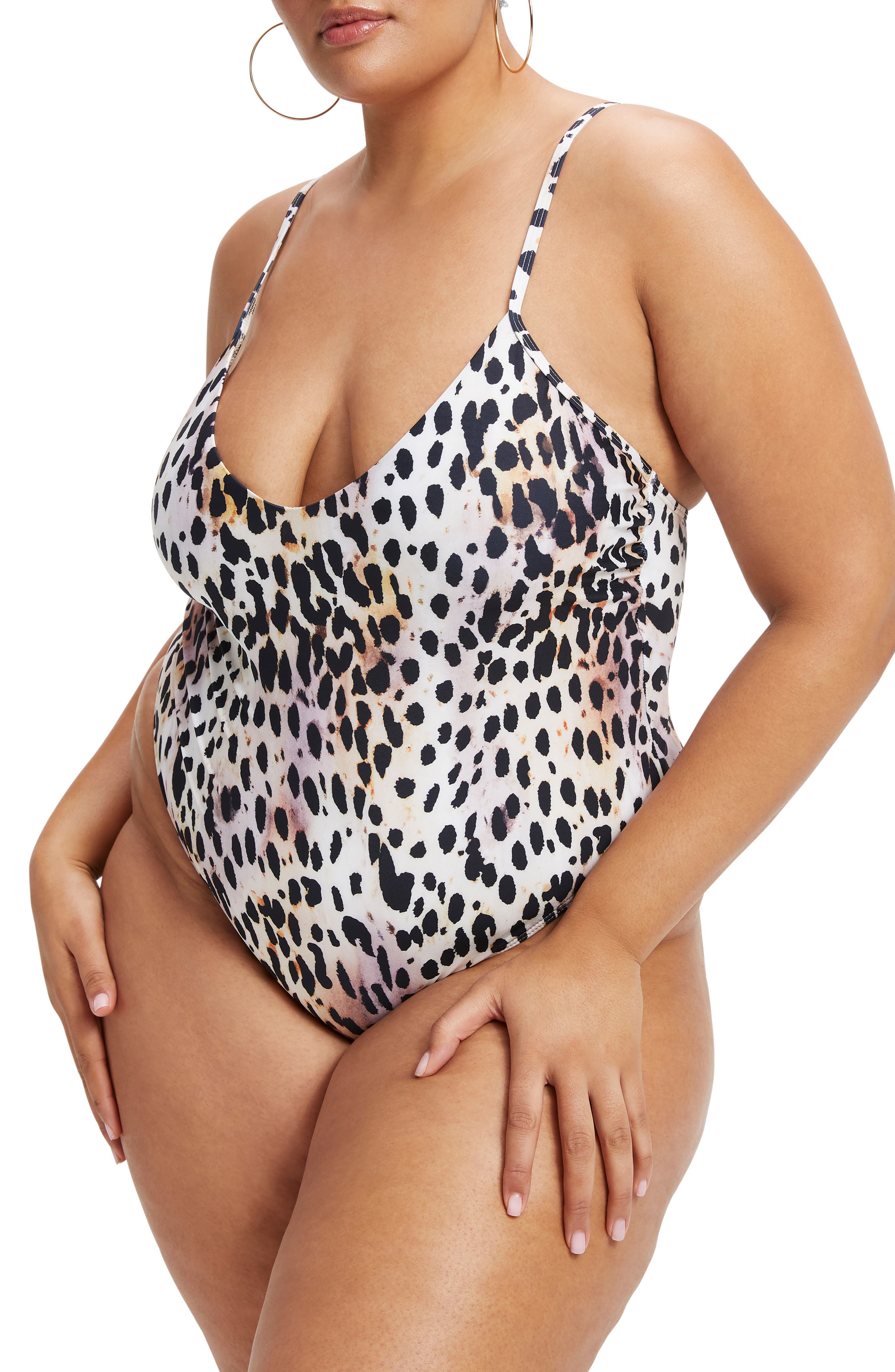 good american leopard swimsuit