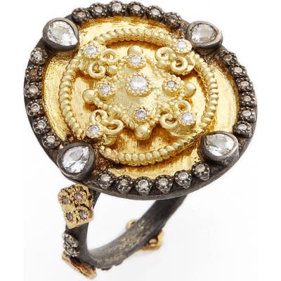 Armenta Old World Heraldry Oval Shield Ring