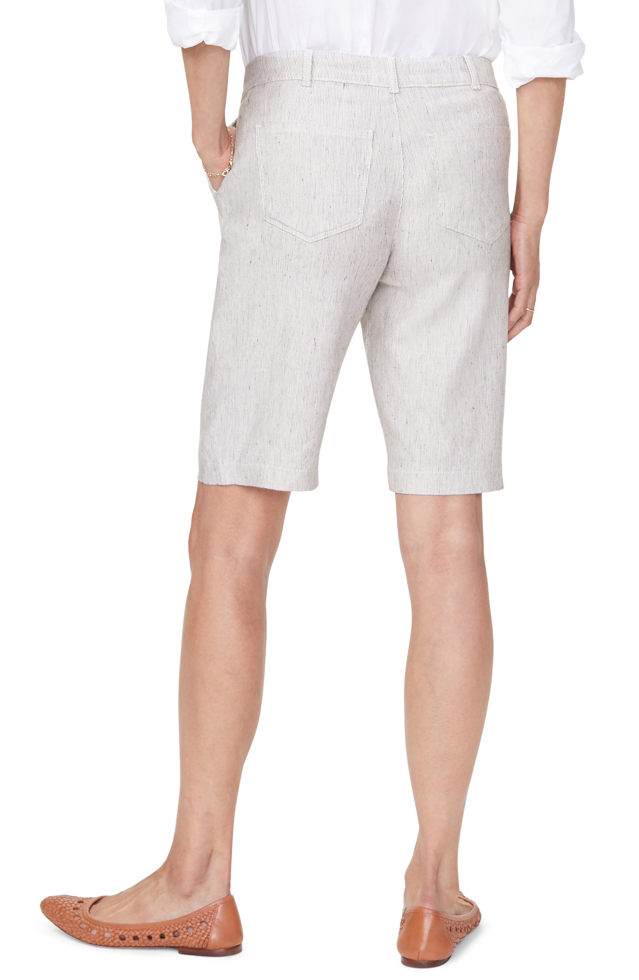 nydj linen shorts