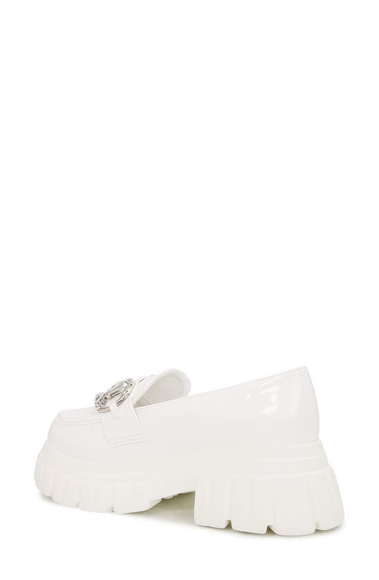 Shop Berness Louise Lug Sole Loafer In White