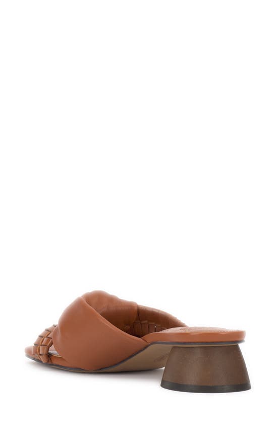 Shop Vince Camuto Leana Slide Sandal In Dark Golden Walnut