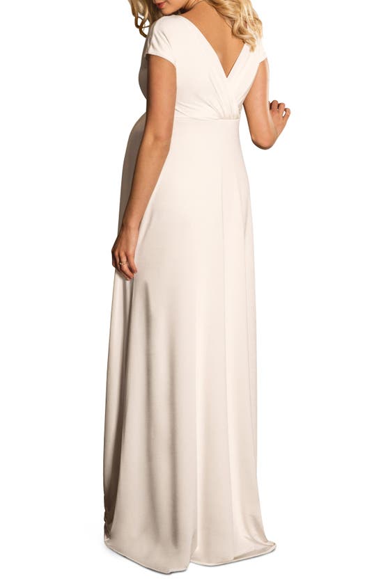 Shop Tiffany Rose Francesca Maternity Gown In Ivory