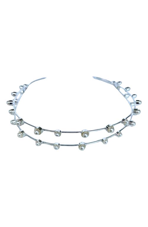 Brides & Hairpins Florence Headband in Silver at Nordstrom