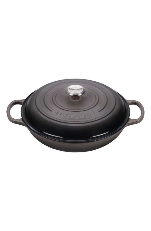Le Creuset Signature 3.5-Quart Enameled Cast Iron Braiser in Oyster at Nordstrom