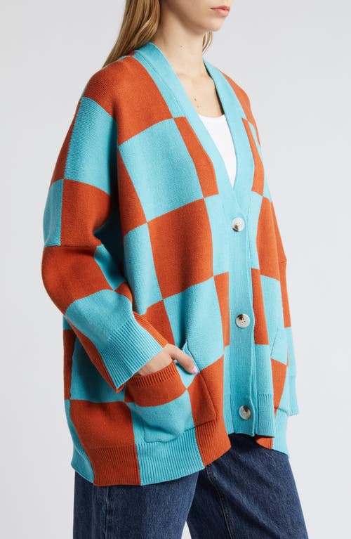 Dressed In Lala Dressed In Blue Orange Checkerboard