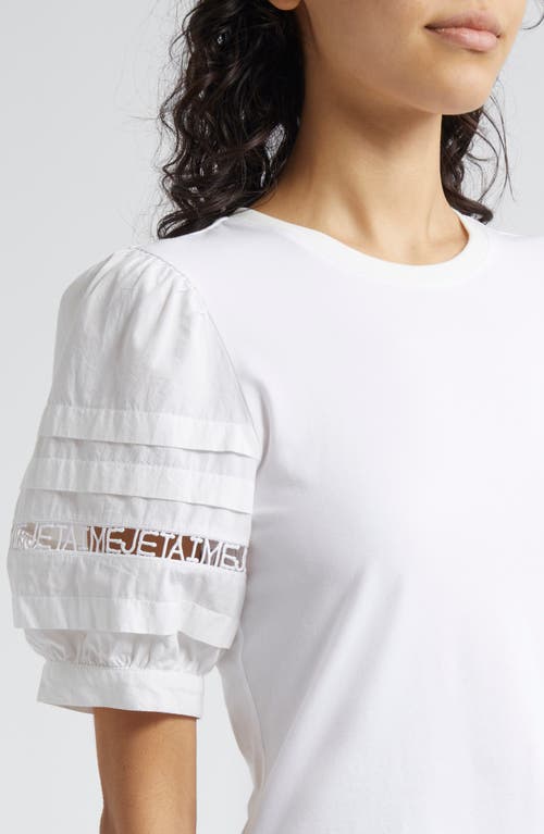 Shop Cinq À Sept Corianna Puff Sleeve Top In White