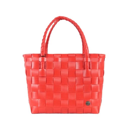 Shop Handed By Paris Recycled Plastic Tote Bag In Chili Red