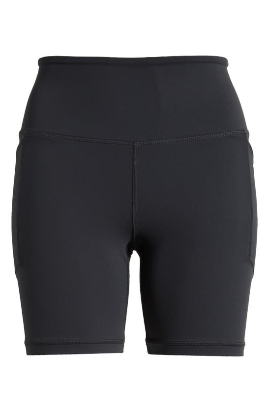 Shop Free Fly All Day Pocket Bike Shorts In Black Sand