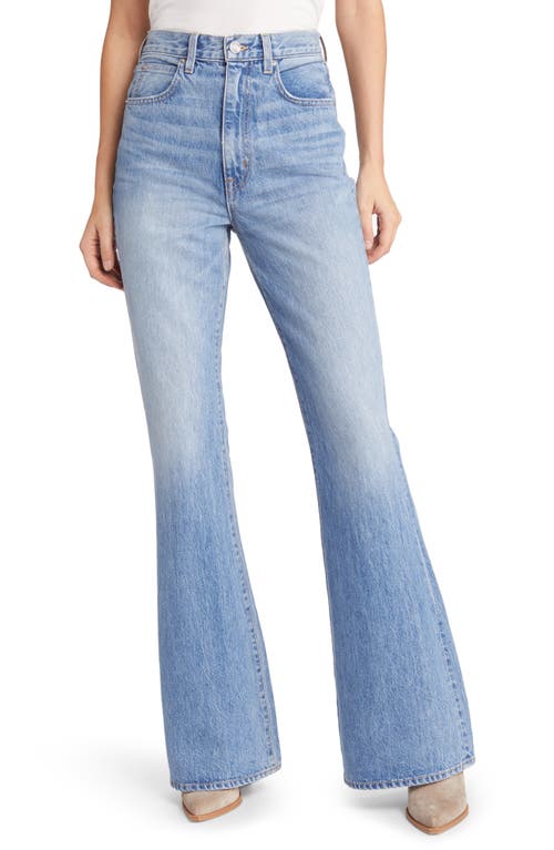 SLVRLAKE Indiana Super High Waist Flare Jeans in Monday Blues