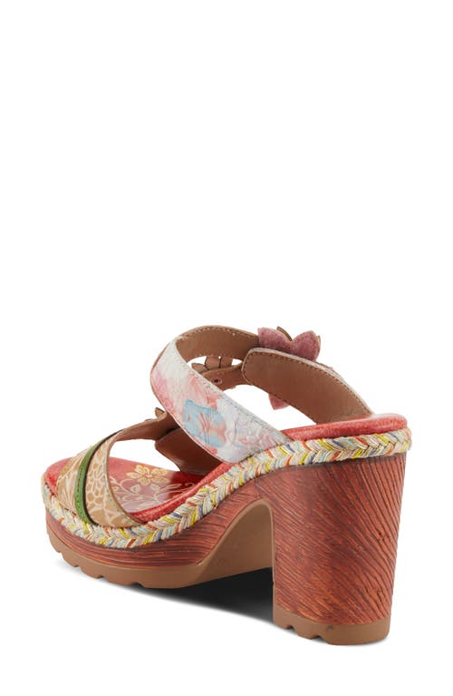 Shop L'artiste By Spring Step Dreamt Slide Sandal In Red Multi