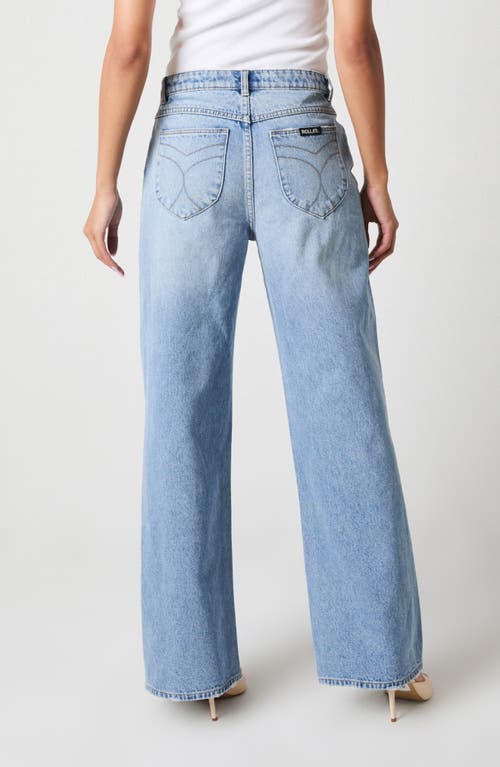 Shop Rolla's Kate Distressed Nonstretch Baggy Jeans In Blue