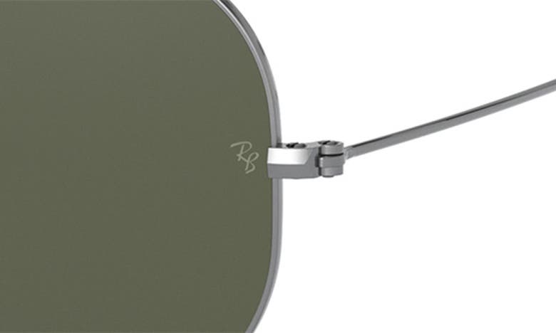 Shop Ray Ban Ray-ban Large Original 62mm Aviator Sunglasses In Trans Grey