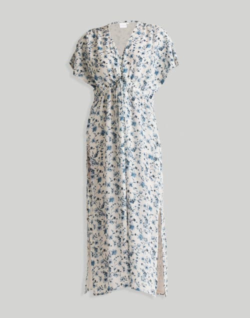 Reistor Gathered Maxi Dress In Wisteria Whimsy