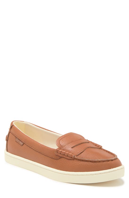 Cole Haan Nantucket Penny Loafer In Pecan Pebb