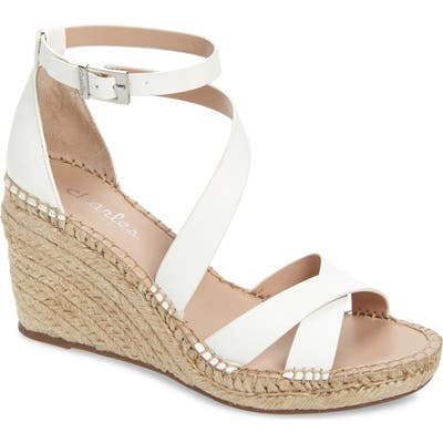 Charles By Charles David Noteworthy Wedge Espadrille Sandal, White