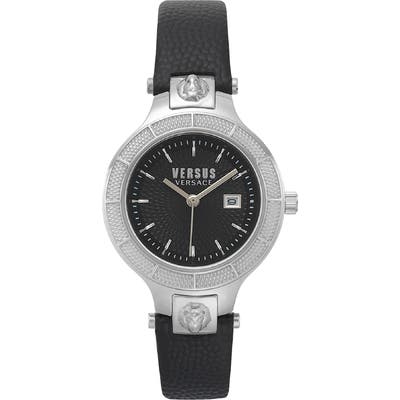 Versus Versace Claremont Leather Strap Watch, 32mm