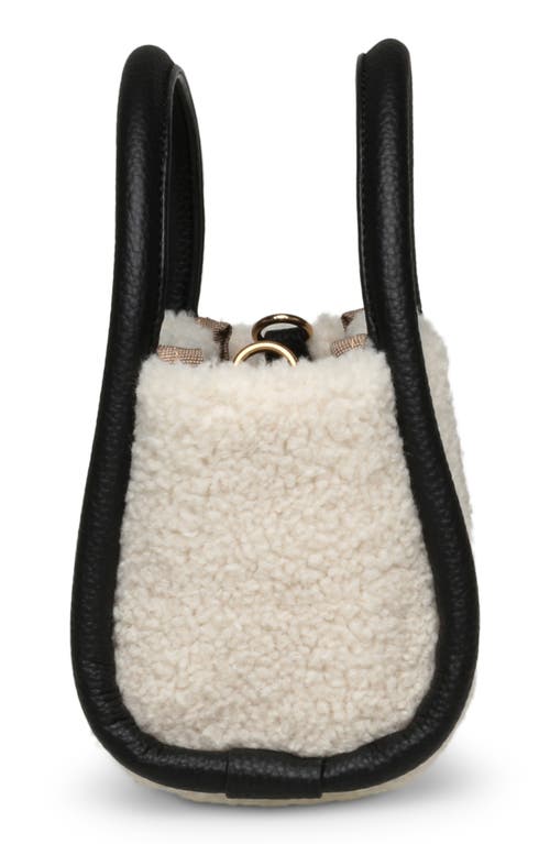 ANNE KLEIN ANNE KLEIN MINI TOP HANDLE FAUX FUR SATCHEL 