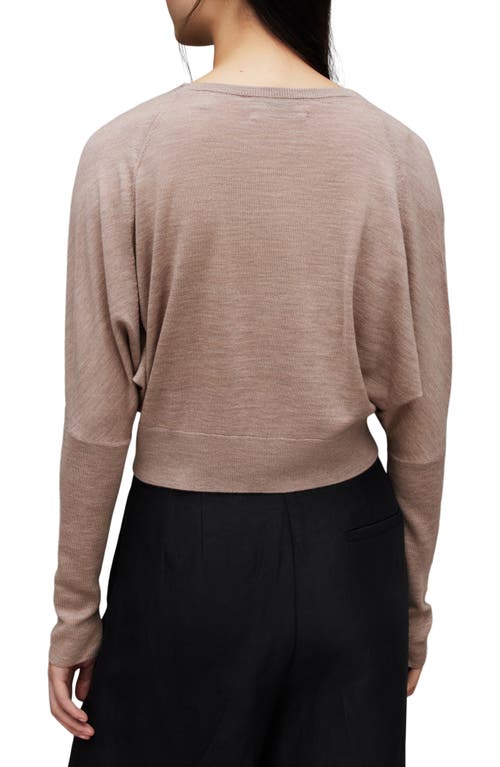 Shop Allsaints Ridley Merino Wool Cowl Neck Sweater In Decadent Brown