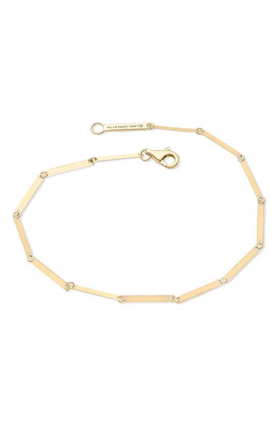 Shop Lana Laser Rectangle Chain Bracelet In Yellow