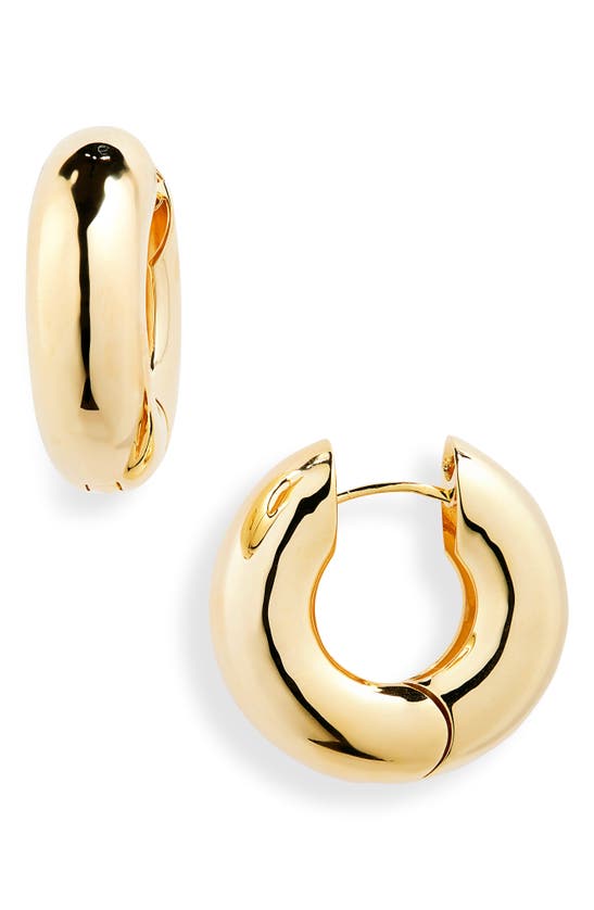Shop Eliou Éliou Devon Hoop Earrings In Gold