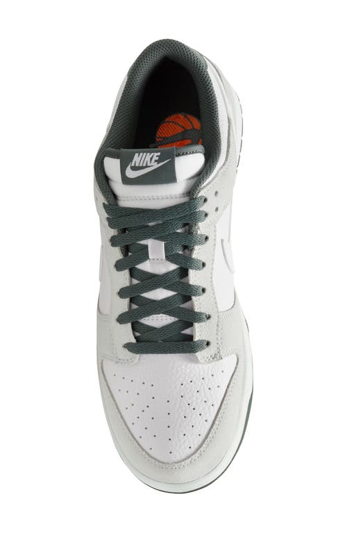 Shop Nike Dunk Low Retro Sneaker In Photon Dust/white/green