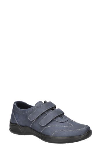 Shop Easy Street Sindy Strappy Sneaker In Navy