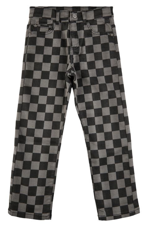 Kids' Haden Checkerboard Loose Fit Jeans (Toddler & Little Kid)