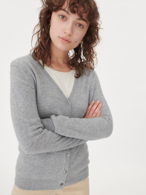 Gobi Cashmere V-neck Cardigan In Vapor Blue