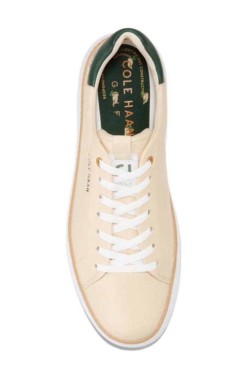 Shop Cole Haan Grandpro Topspin Golf Sneaker In Vanilla/trekking Green