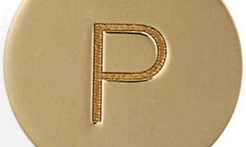 Meshmerise Initial Disc Charm Bracelet In Yellow-p