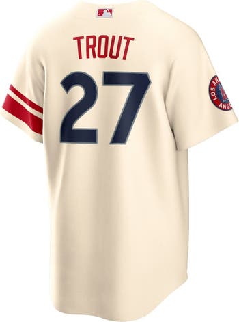 Mike Trout Los Angeles Angels Nike Youth Alternate Replica Player Jersey -  White