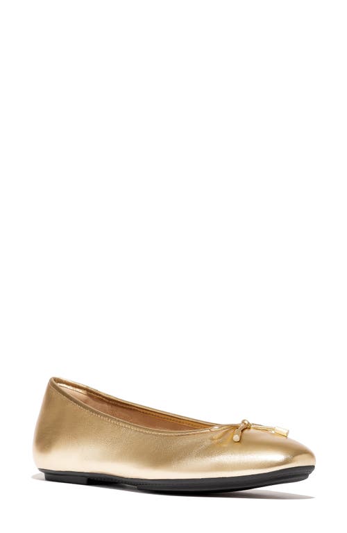 Shop Fitflop Delicato Ballet Flat In Old Gold