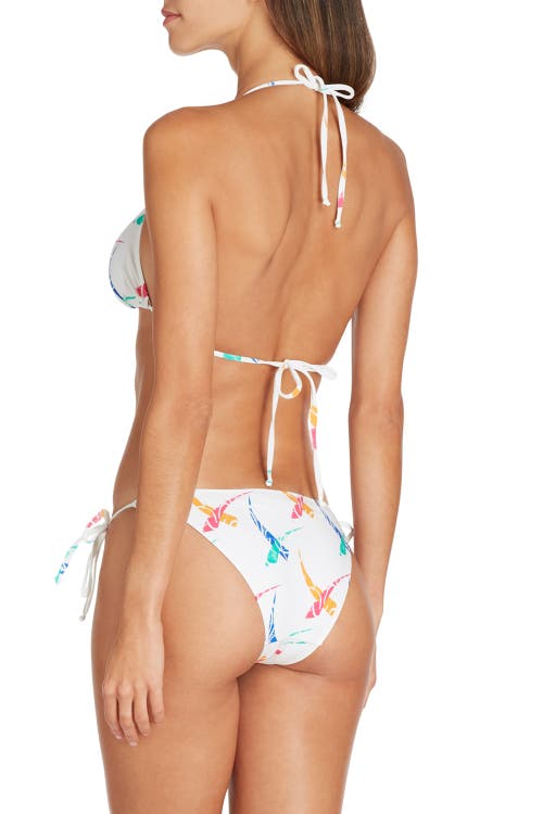 Valimare Lisbon Printed Bikini Top In Off White