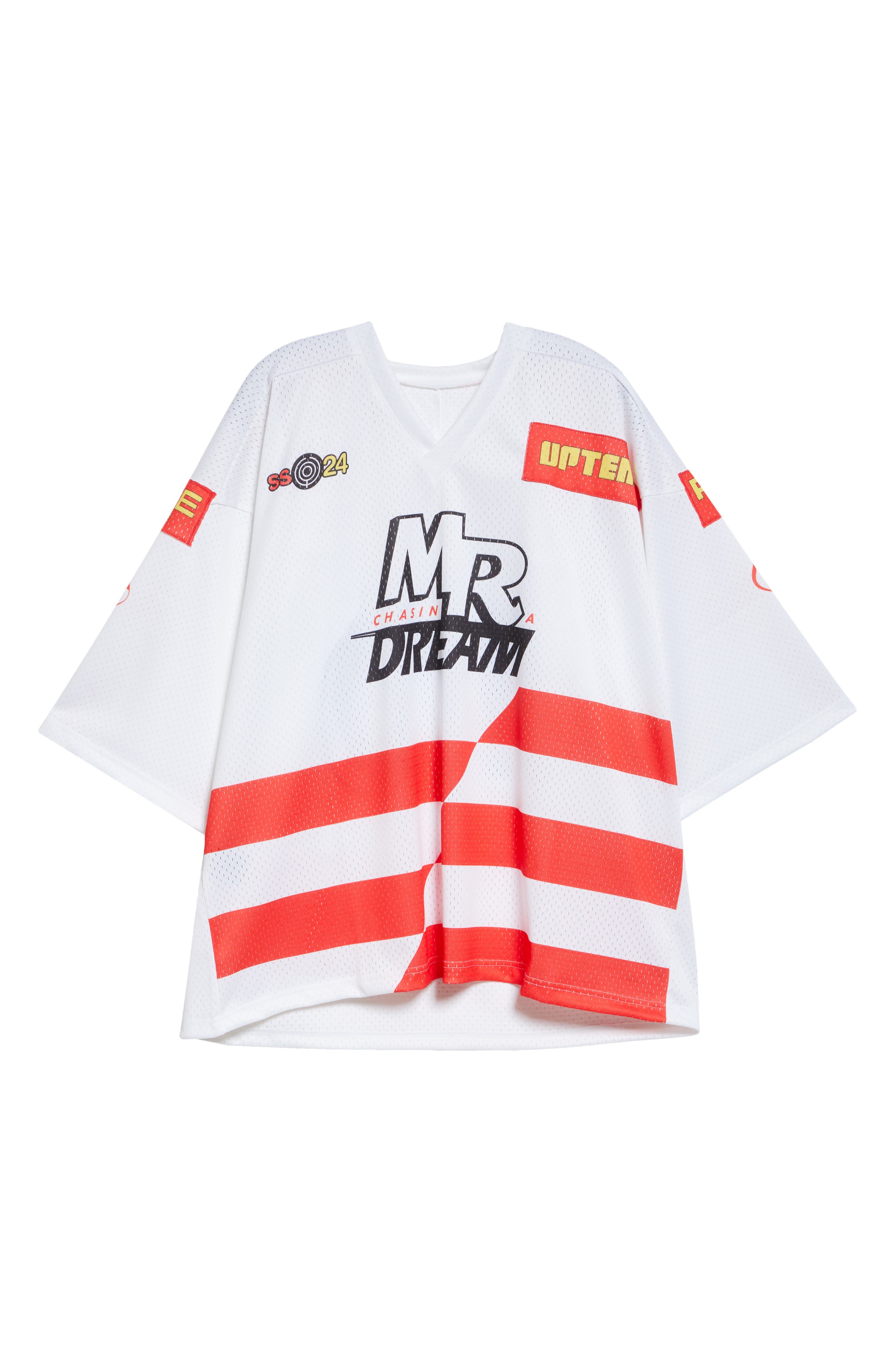 Martine Rose Gender Inclusive Oversize Football Jersey in White