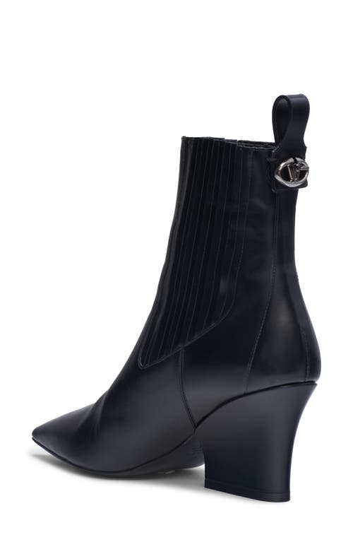 Shop Valentino Garavani Vlogo Lockette Chelsea Boot In 0no Nero