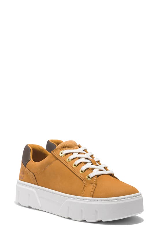 Shop Timberland Laurel Court Platform Sneaker In Wheat Nubuck