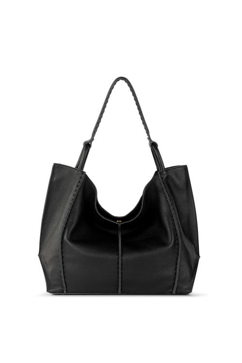 Shop The Sak Los Feliz Large Tote Bag In Black Pebble