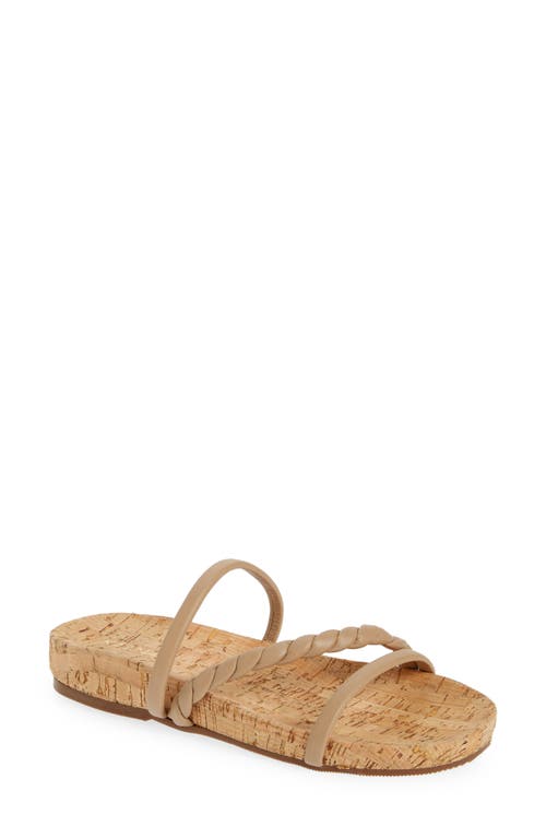 Kaanas Ceiba Cork Sandal in Almond