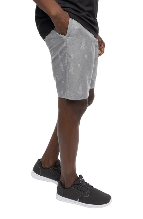 Travismathew Warmer Climates Stretch Performance Shorts In Heather Quiet Shade