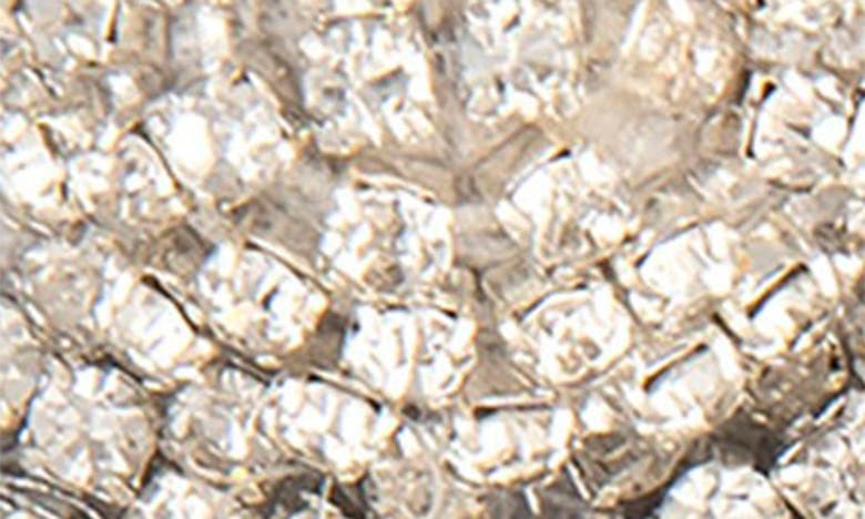 Deepa Gurnani Shyna Crystal Drop Earrings In Silver